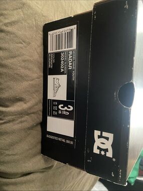 DC Blue and White Radar Youth Shoe Box